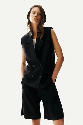 Linen-Blend Vest