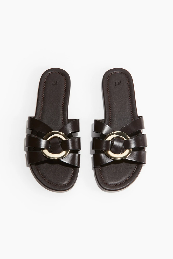 Intertwined-strap Sandals