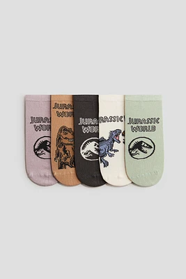 5-Pack Intarsia-Motif Socks