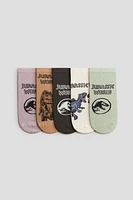 5-Pack Intarsia-Motif Socks