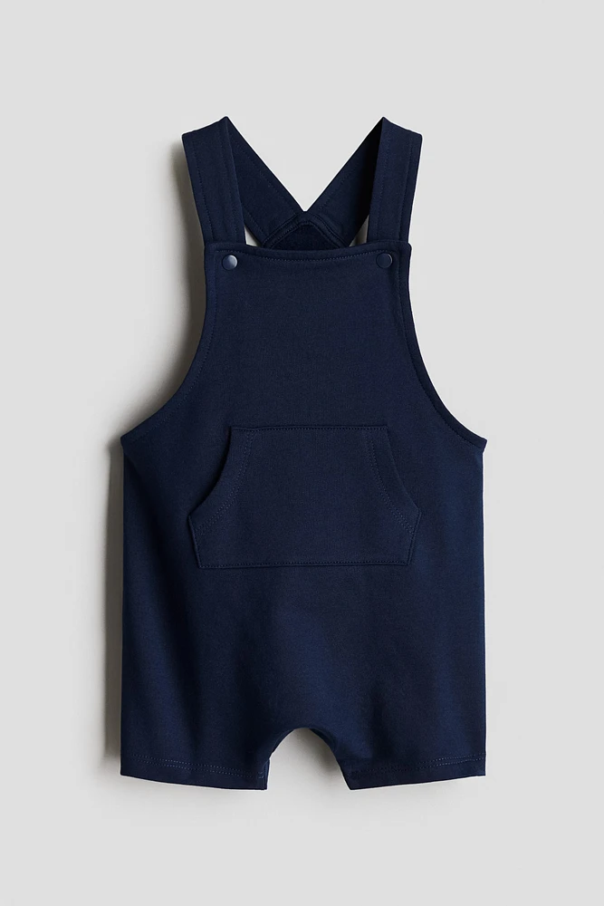 Salopette short en molleton