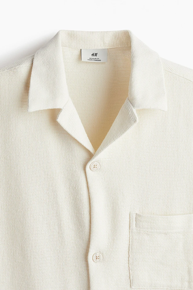 Regular Fit Textured Resort Shirt