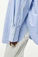 Oversized Band Collar Shirt