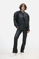 Leather Biker Pants