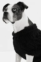 Cable-knit Dog Sweater