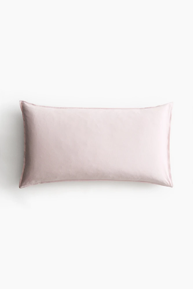 Washed Linen-blend Pillowcase