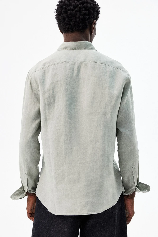 Slim Fit Linen Shirt