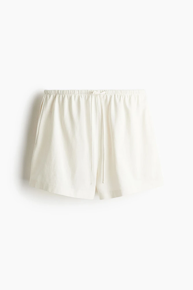 Cotton Shorts with Drawstring