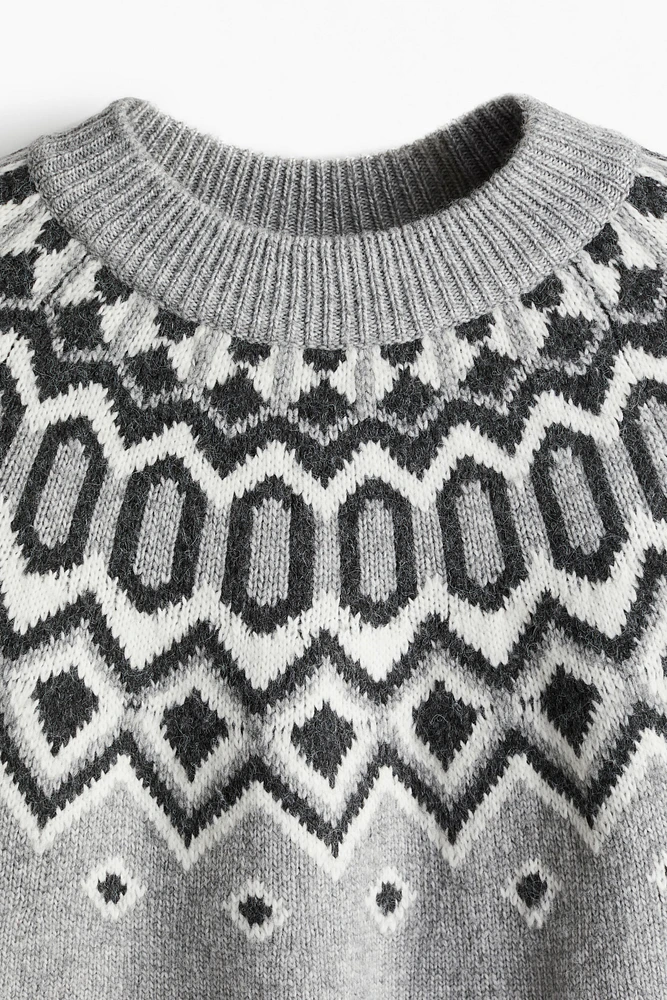 Jacquard-Knit Sweater