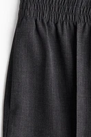 Wide Crease-Detail Pants