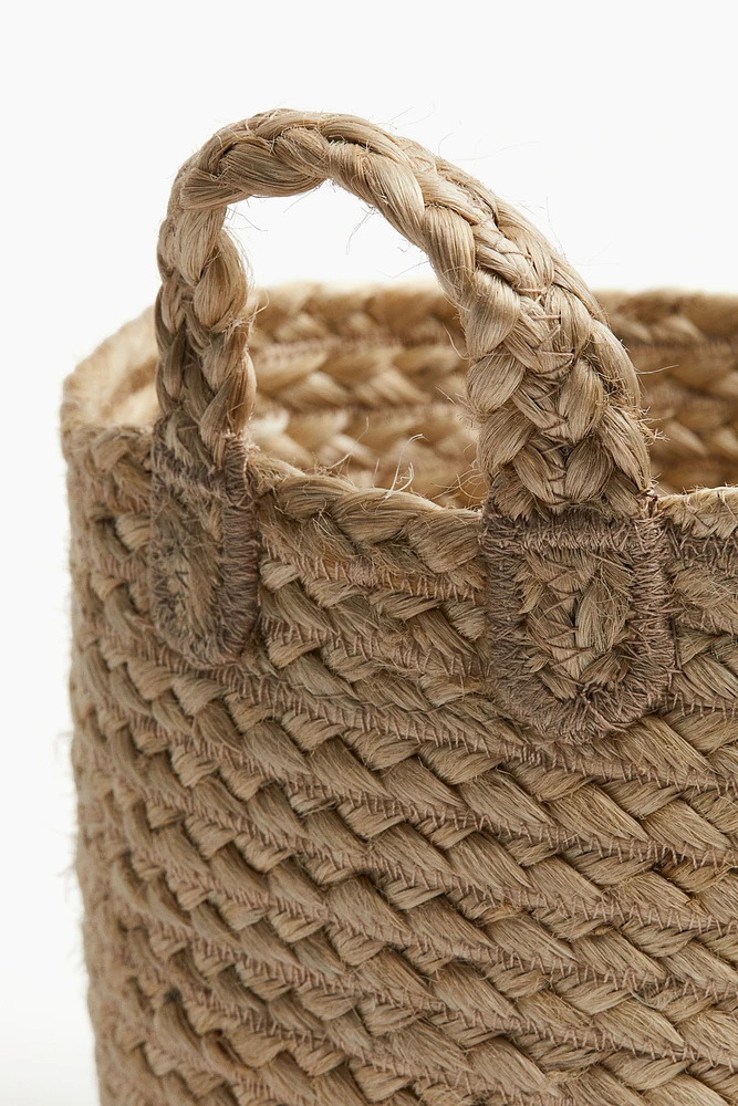 Small jute wall storage basket