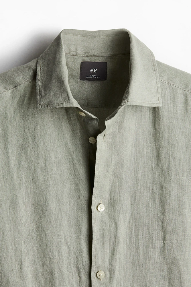 Slim Fit Linen Shirt