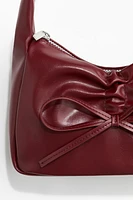 Bow-detail shoulder bag