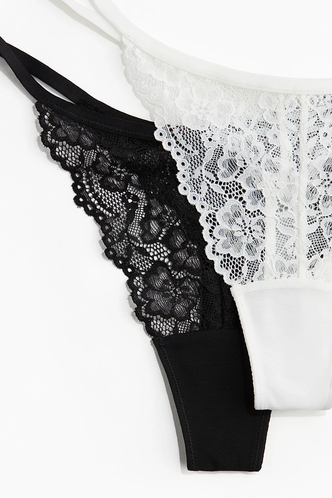 3-pack Lace Thong Briefs