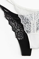 3-pack Lace Thong Briefs