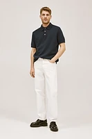 Regular Fit Bouclé Polo Shirt