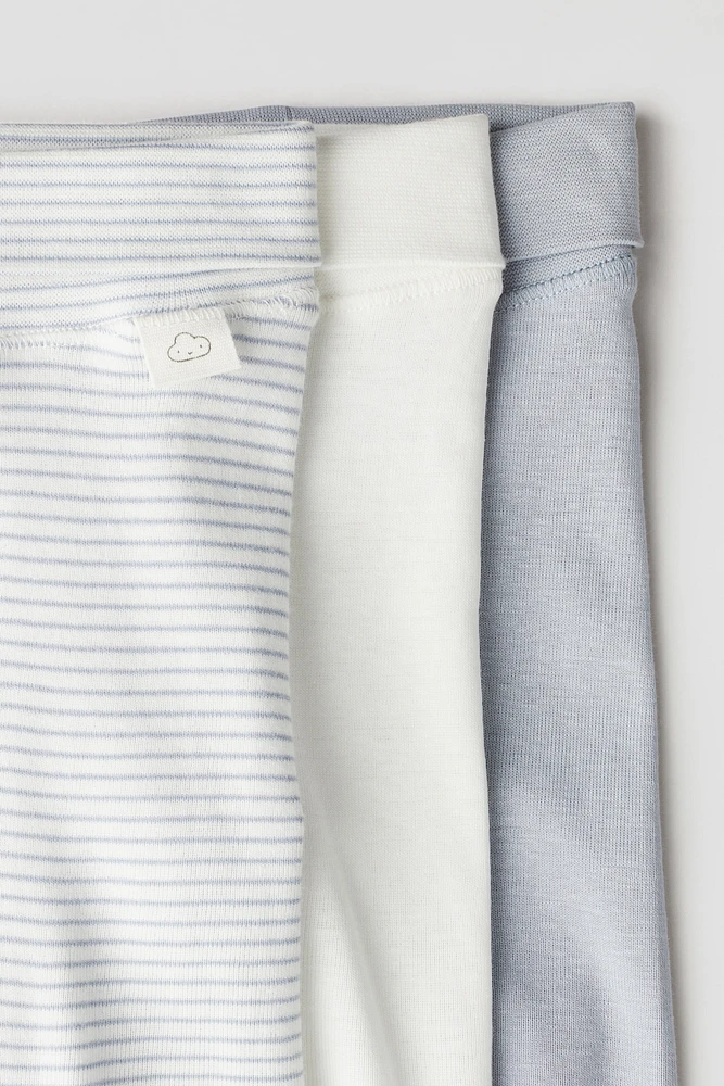 Lot de 3 leggings à ceinture repliable