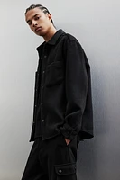 Regular Fit Felted Overshirt