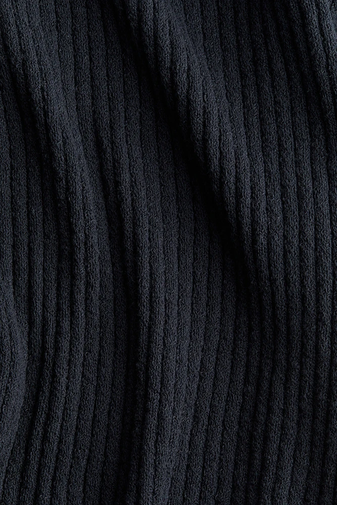 Haut en tricot côtelé