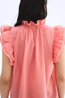 Ruffle-Trimmed Blouse