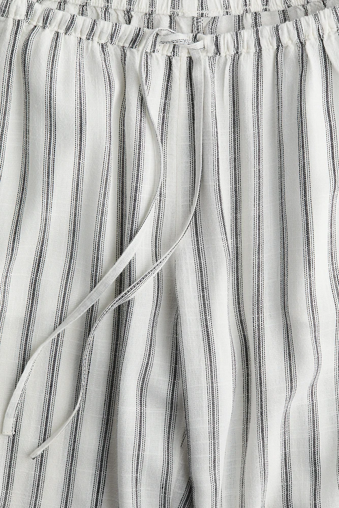 Straight-Leg Drawstring Pants