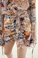 Chiffon Wrap Blouse