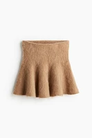 Flared Mohair-Blend Skirt