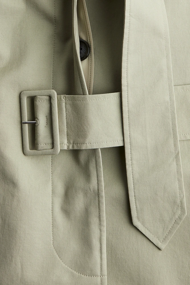 Manteau 3/4 avec ceinture