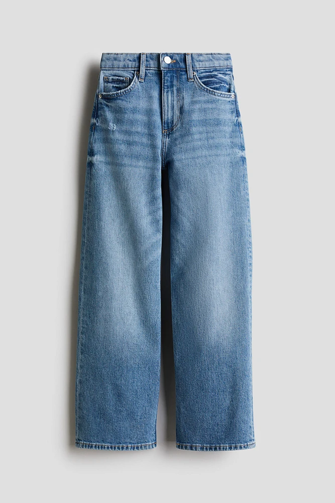 Jean à jambes larges