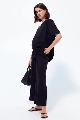 MAMA Wide-Leg Muslin Pants