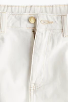 Frayed-Edge Denim Shorts