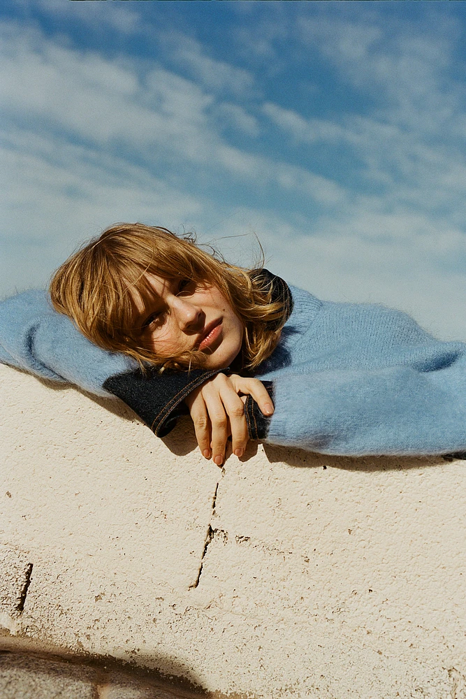 Oversized Mohair-Blend Sweater