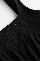 Top with Eyelet Embroidered Detail