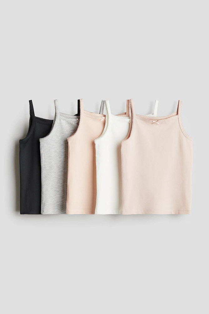 Débardeurs en jersey, lot de 5