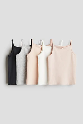 Débardeurs en jersey, lot de 5