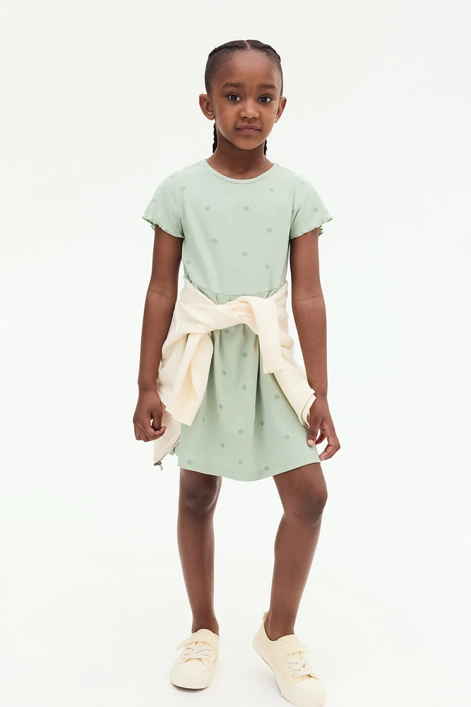 Ribbed Jersey Dress