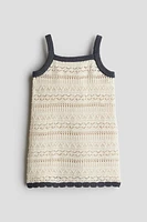 Crochet-Look Dress