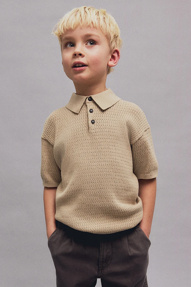 Cotton-Knit Polo Shirt