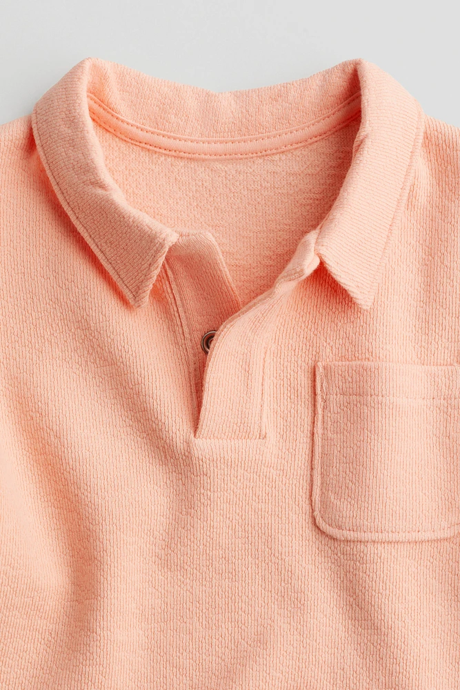 Cotton Terry Polo Shirt