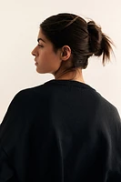 Roll-edge Sweater
