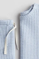 Ensemble 2 pièces en coton gaufré