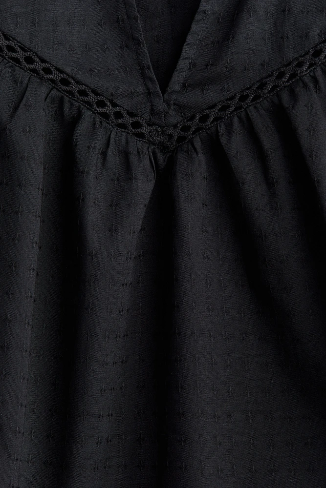 Dobby-Weave Blouse
