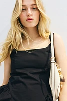 Open-Back Poplin Dress