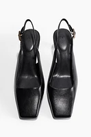 Chisel-Toe Slingback Pumps