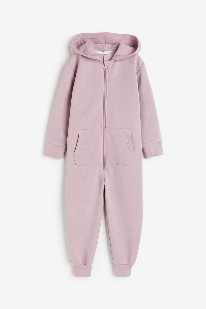 Hooded Sweatshirt Jumpsuit