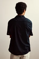 Regular Fit Linen-Blend Resort Shirt