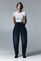 High Rise Barrel Leg Jeans