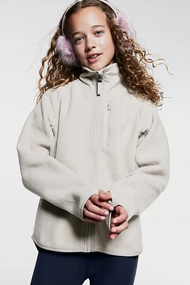 Veste de sport en tissu peluche