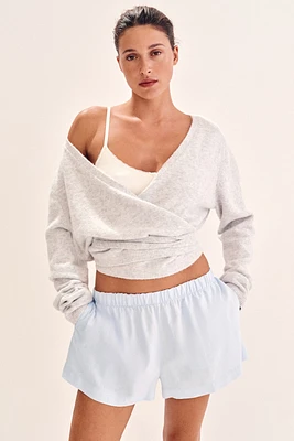 Linen-Blend Shorts