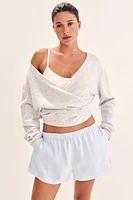 Linen-Blend Shorts